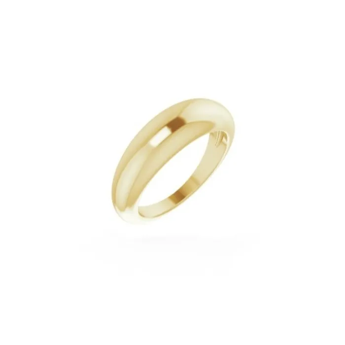 14 Karat Gold Dome 6mm Ring RACHEL LYNN CHICAGO Rings