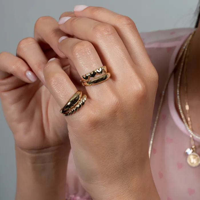 14 Karat Gold Dome 6mm Ring RACHEL LYNN CHICAGO Rings