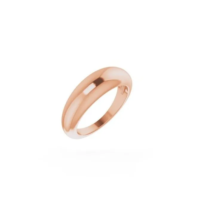 14 Karat Gold Dome 6mm Ring RACHEL LYNN CHICAGO Rings