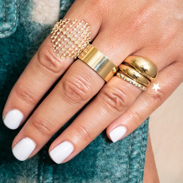 14 Karat Gold Dome 6mm Ring RACHEL LYNN CHICAGO Rings