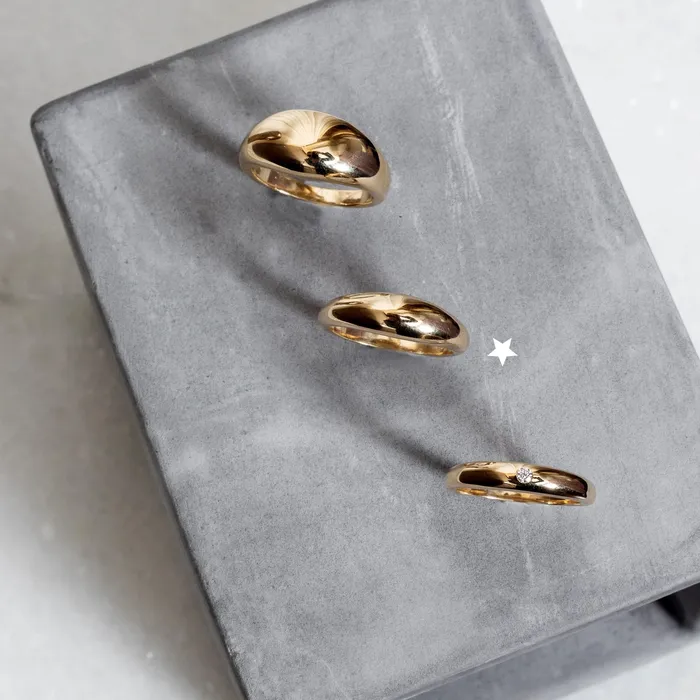 14 Karat Gold Dome 6mm Ring RACHEL LYNN CHICAGO Rings