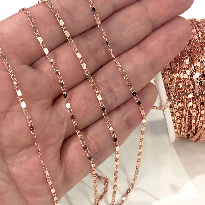165 Foot 5 Meters Bulk Rose Gold Plated Soldered Chain Rose Gold Plated Chain Peppy Beads Earrings 165 Foot 5 Meters Bulk Rose Gold Plated Soldered Chain Rose Gold Plated Chain Peppy Beads Earrings