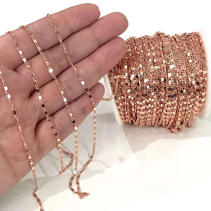 165 Foot 5 Meters Bulk Rose Gold Plated Soldered Chain Rose Gold Plated Chain Peppy Beads Earrings 165 Foot 5 Meters Bulk Rose Gold Plated Soldered Chain Rose Gold Plated Chain Peppy Beads Earrings