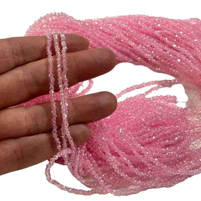 1mm Crystal rondelle beads strand 160 pcs PBC1C85 Peppy Beads Earrings