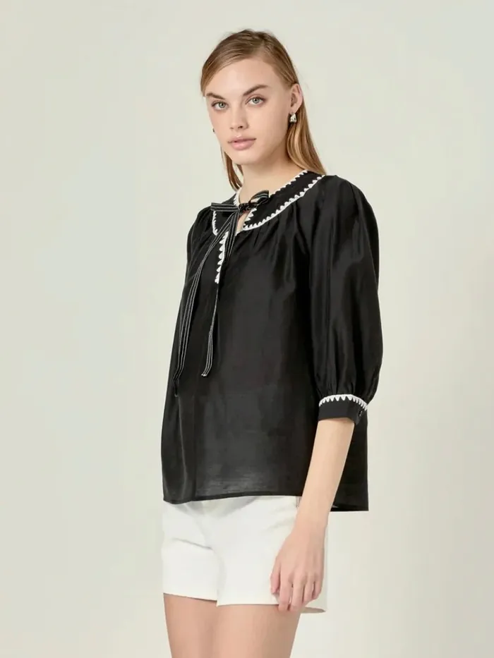 27 August Apparel IncEnglish FactoryEndless Rose Earrings Rosabelle Top