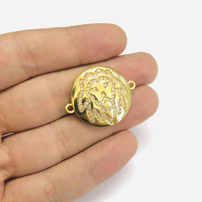 24Kt Gold Plated Brass Zirconia Zodiac Horoscope Sign Connector Charms Peppy Beads PreStyled Sets 24Kt Gold Plated Brass Zirconia Zodiac Horoscope Sign Connector Charms Peppy Beads PreStyled Sets