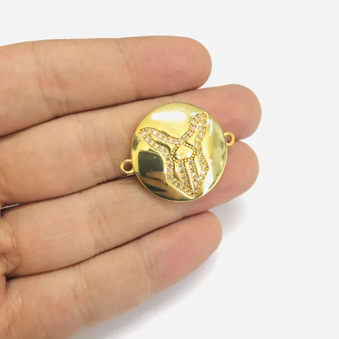 24Kt Gold Plated Brass Zirconia Zodiac Horoscope Sign Connector Charms Peppy Beads PreStyled Sets 24Kt Gold Plated Brass Zirconia Zodiac Horoscope Sign Connector Charms Peppy Beads PreStyled Sets