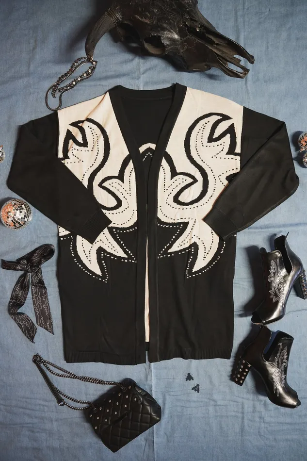 2FLY SADDLE SWAPPIN REVERSIBLE CARDIGAN Earrings