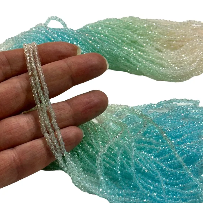 2mm Crystal rondelle beads strand 170 pcs PBC2C112 Peppy Beads Earrings