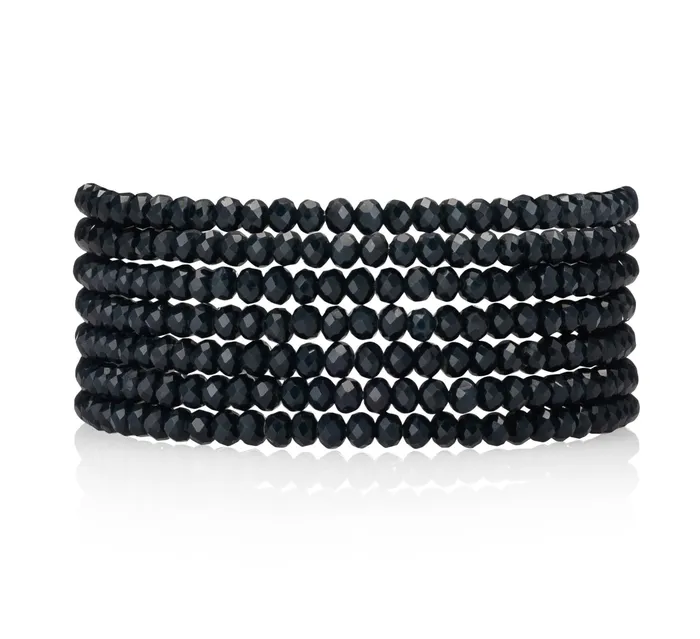 4mm Navy Crystal Seven Wrap Bracelet and Necklace RACHEL LYNN CHICAGO Bracelets 4mm Navy Crystal Seven Wrap Bracelet and Necklace RACHEL LYNN CHICAGO Bracelets