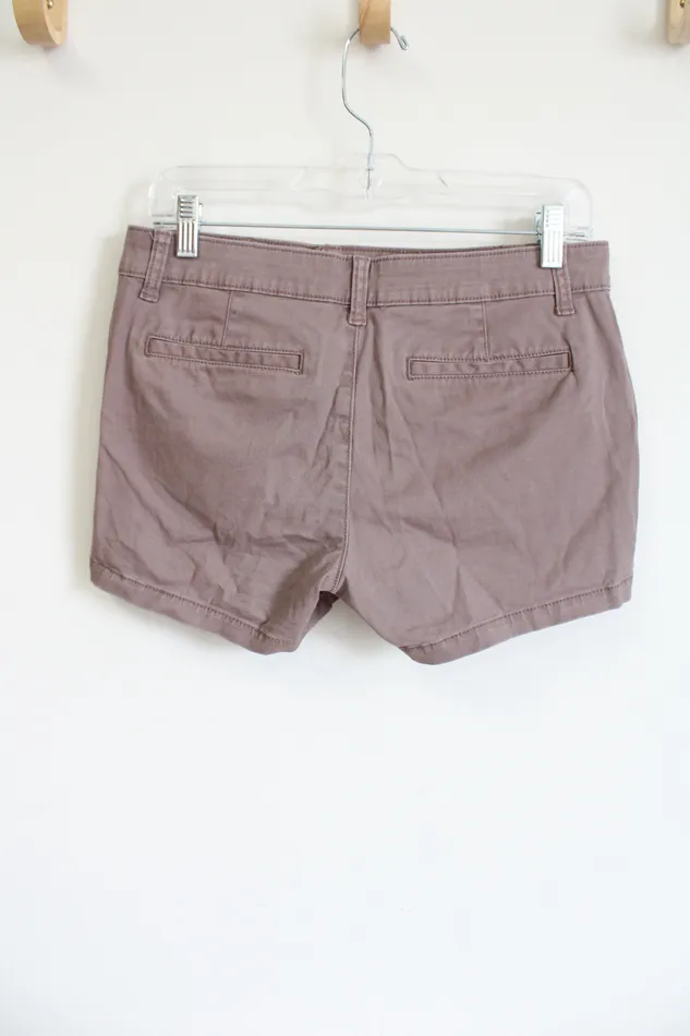 ANA Mid Rise Brown Shortie Short 4 ana Earrings