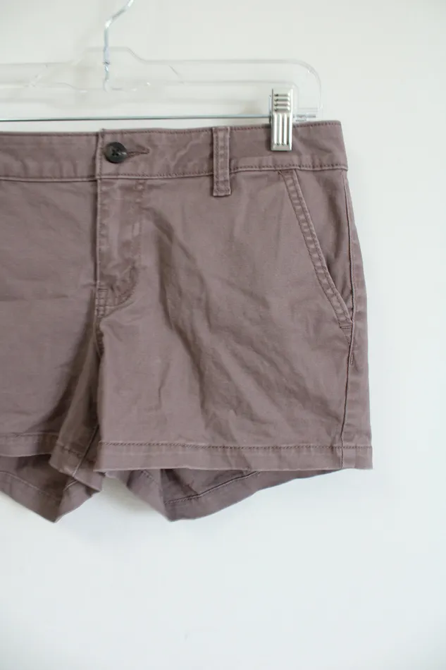ANA Mid Rise Brown Shortie Short 4 ana Earrings