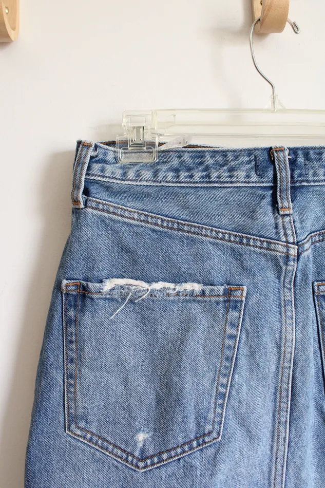 Abercrombie Fitch Earrings Abercrombie Fitch Denim Natural Rise Ripped Skirt 3010