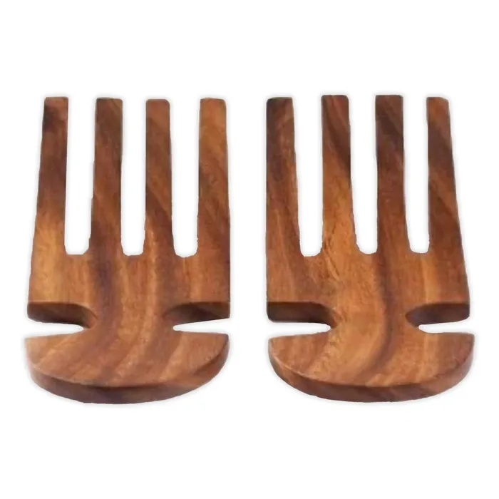 Acacia Wood Salad Hands with Rounded Handles 7 ISLANDERGRP Necklaces