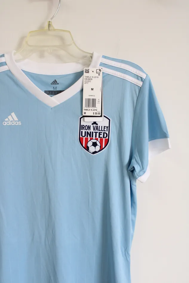 Adidas Earrings NEW Adidas Climalite Iron Valley United Soccer 32 Shirt M