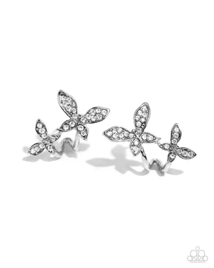 Adorably Aerial White Paparazzi Accessories Rings