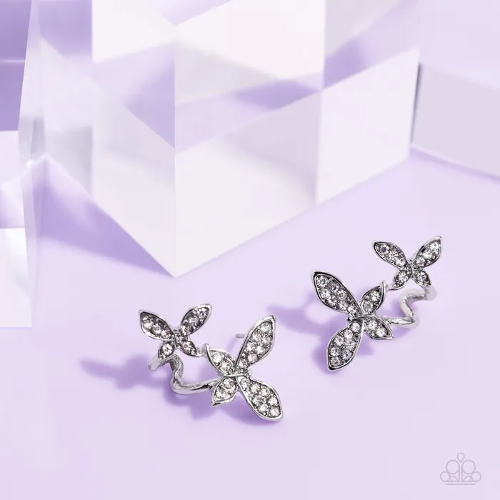 Adorably Aerial White Paparazzi Accessories Rings
