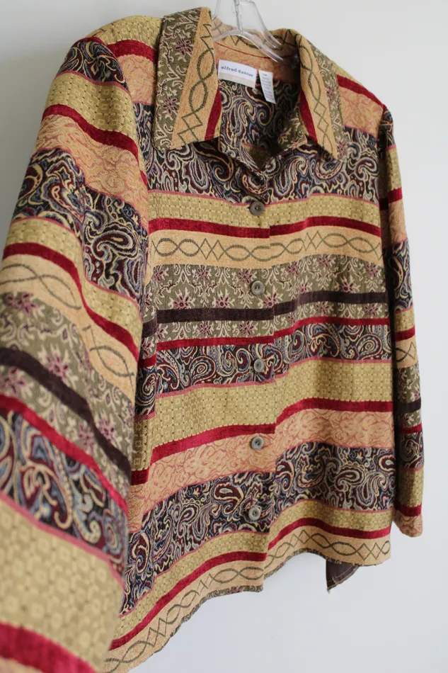 Alfred Dunner Alfred Dunner Tapestry Jacket 18W Earrings