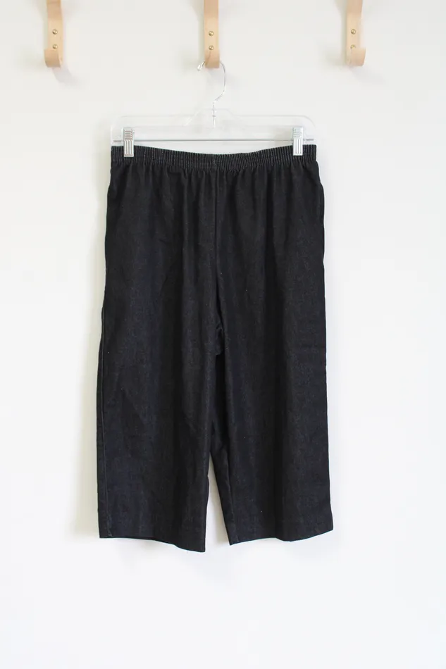 Alfred Dunner Earrings Alfred Dunner Dark Chambray Short Capris 8 Petite