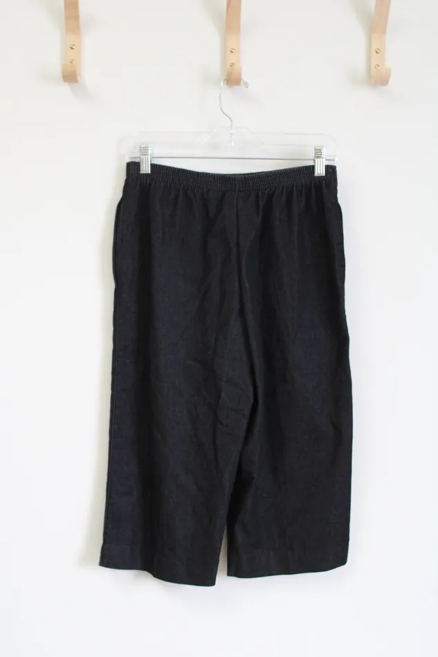 Alfred Dunner Earrings Alfred Dunner Dark Chambray Short Capris 8 Petite