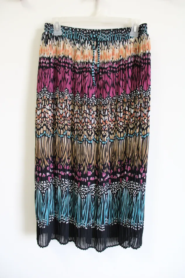 Alfred Dunner Earrings Alfred Dunner Pleated Midi Skirt 6 Petite