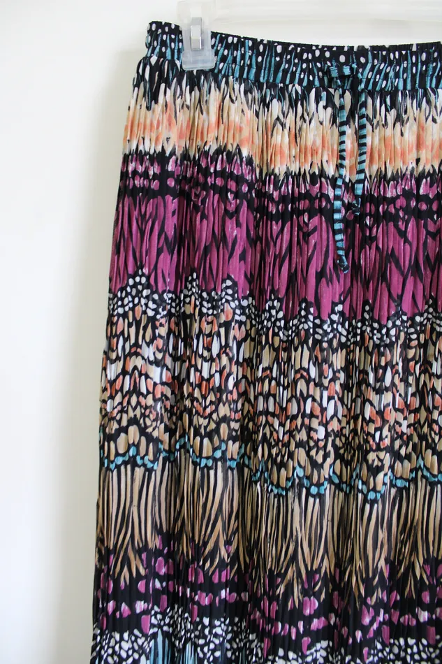 Alfred Dunner Earrings Alfred Dunner Pleated Midi Skirt 6 Petite