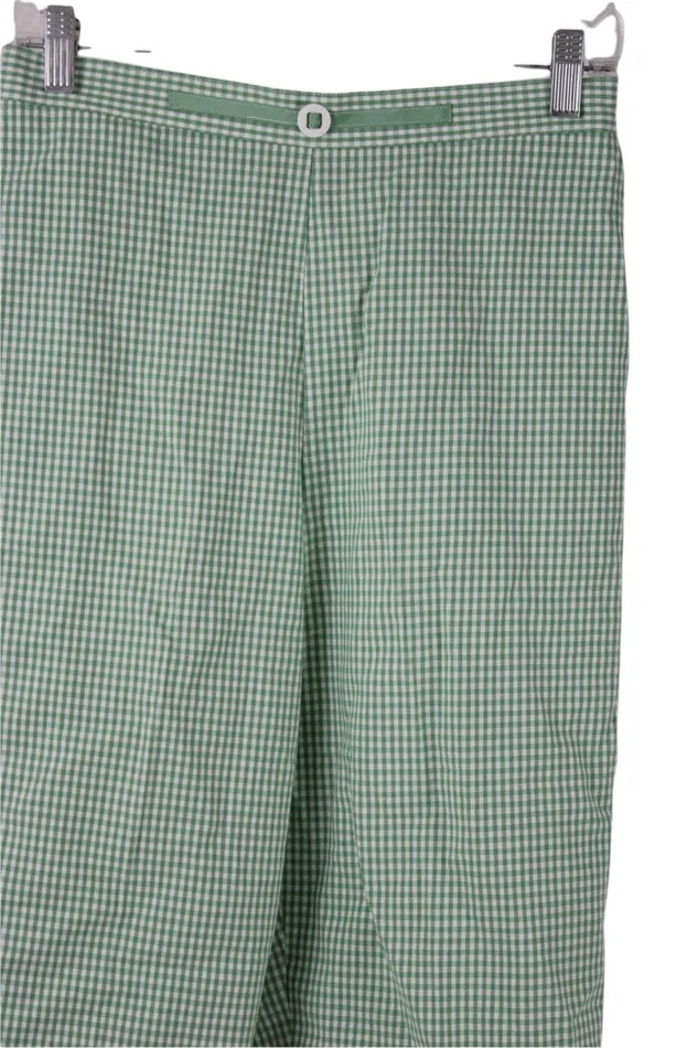 Alfred Dunner NEW Alfred Dunner Green Checked Capri Pants 10 Petite Earrings