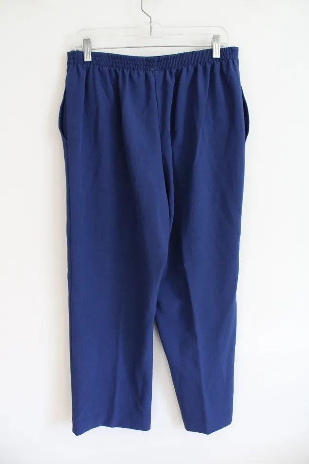Alfred Dunner Rings Alfred Dunner Blue Trouser Pants 12