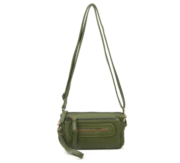 AMPERE Earrings Ampere Creations Anita 3Way CrossbodyWristlet Handbag Dark Green AMPERE Earrings Ampere Creations Anita 3Way CrossbodyWristlet Handbag Dark Green