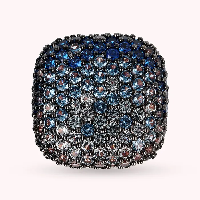 Anello Chevalier Quadrato con Pav in Cubic Zirconia Bronzallure Earrings