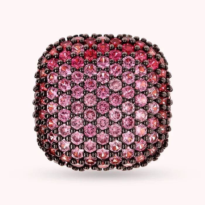 Anello Chevalier Quadrato con Pav in Cubic Zirconia Bronzallure Earrings