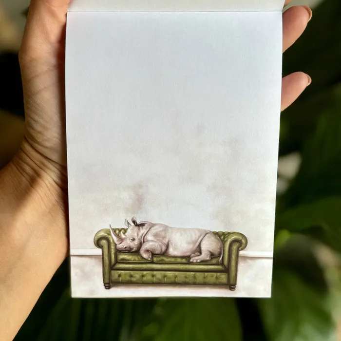 Animals at Leisure Magnetic Notepad Whimsical Earrings
