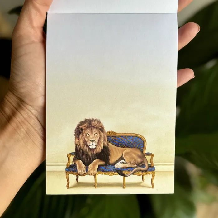 Animals at Leisure Magnetic Notepad Whimsical Earrings