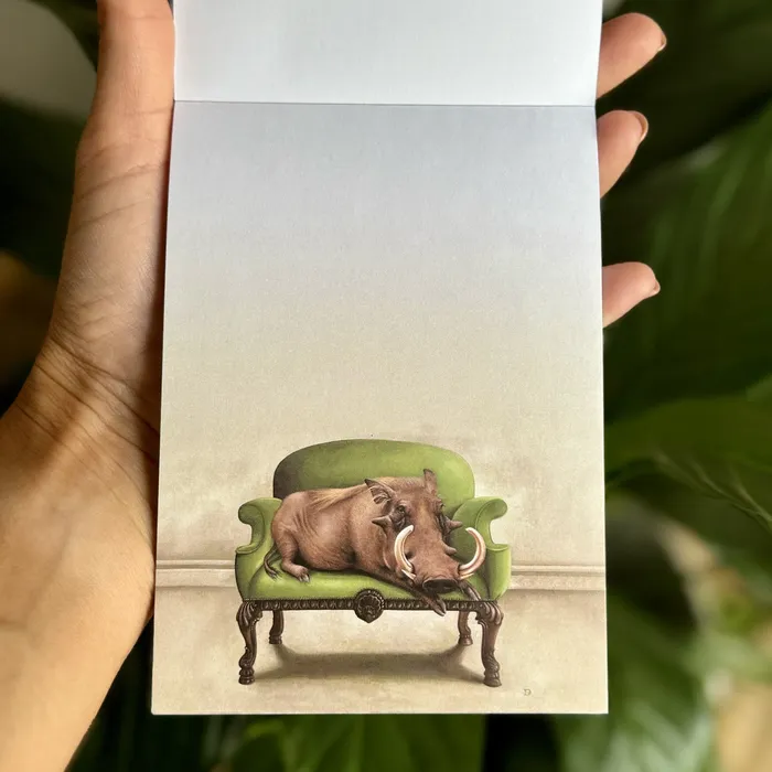 Animals at Leisure Magnetic Notepad Whimsical Earrings