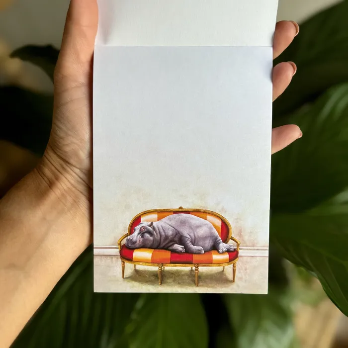 Animals at Leisure Magnetic Notepad Whimsical Earrings