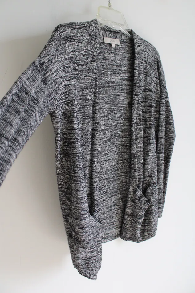 Ann Taylor LOFT Gray Heathered Knit Cardigan XS Ann Taylor LOFT Earrings