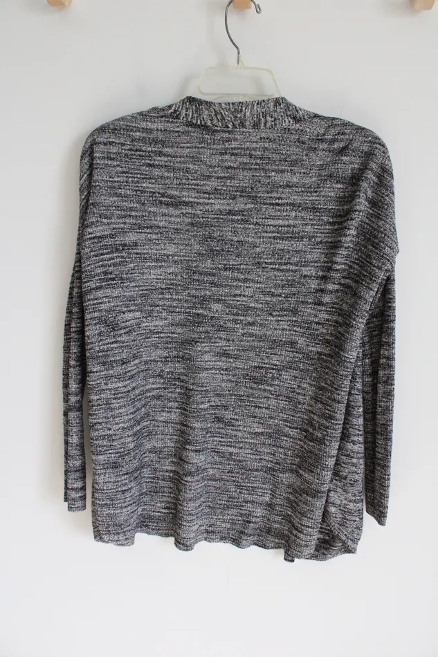 Ann Taylor LOFT Gray Heathered Knit Cardigan XS Ann Taylor LOFT Earrings