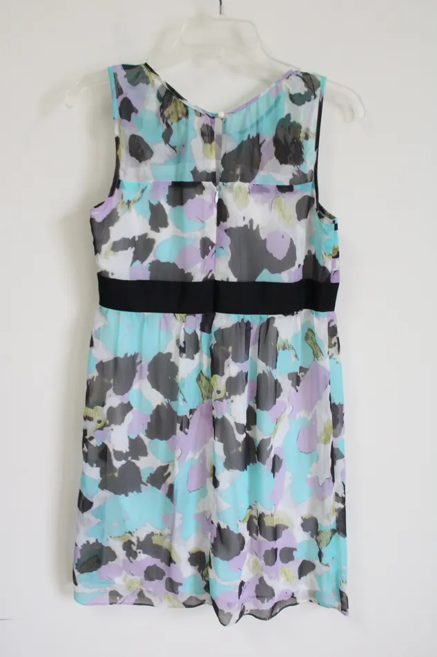 Ann Taylor LOFT Rings Ann Taylor LOGT Blue Chiffon Dress 6 Petite