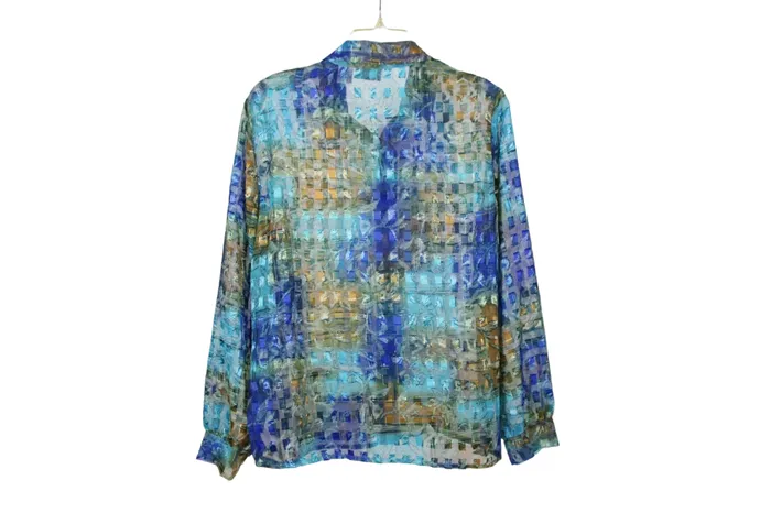 Apparenza Blue Sheer Top M Apparenza Rings
