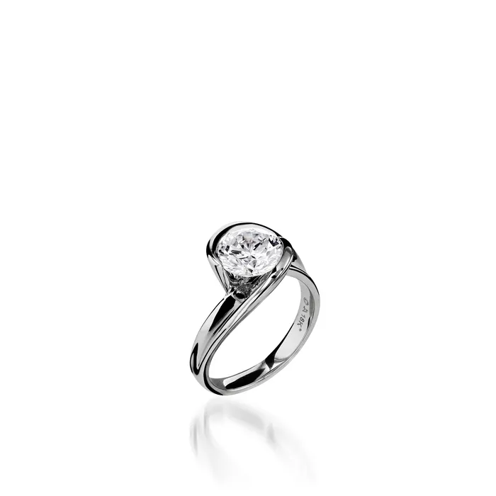 Apropos White Gold Engagement Ring John Atencio Rings