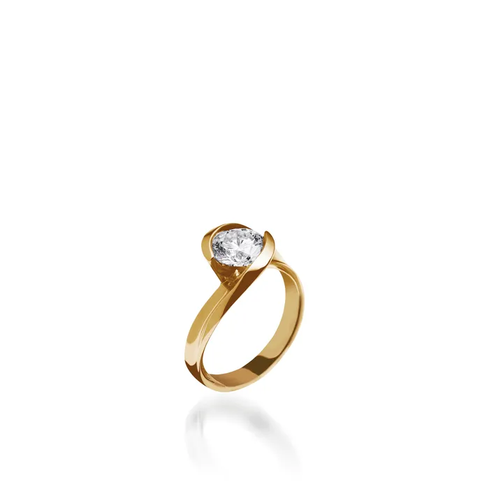 Apropos White Gold Engagement Ring John Atencio Rings