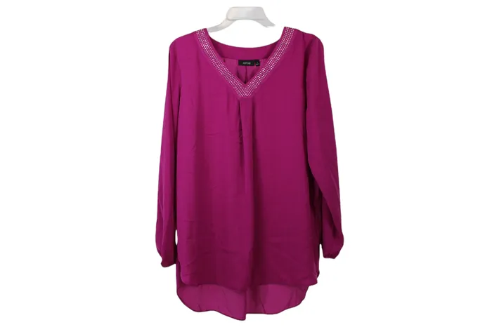 APT9 Magenta Blouse L APT9 Earrings
