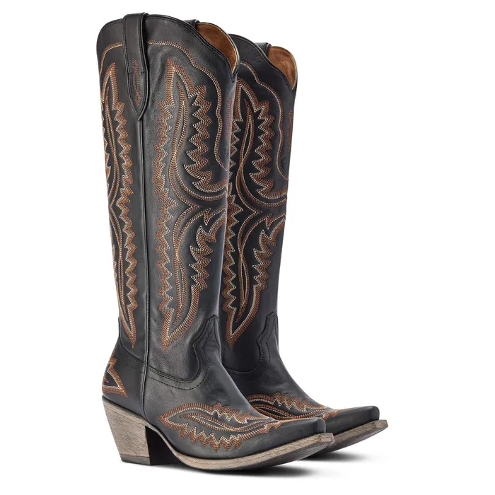 ARIAT WOMENS CASANOVA WESTERN BOOT BROOKLYN BLACK Ariat Rings