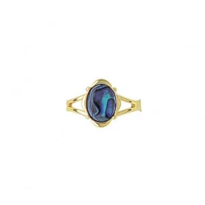 ARIKINEWZEALAND Rings Ariki Paua Oval Gold Ring