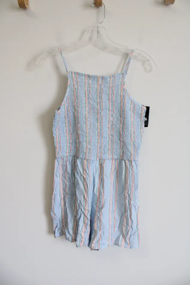 Art Class Rings NEW Art Class Smocked Blue Romper Youth XXL 1618