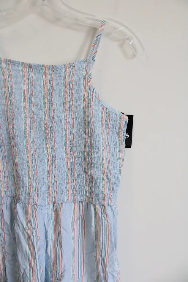Art Class Rings NEW Art Class Smocked Blue Romper Youth XXL 1618
