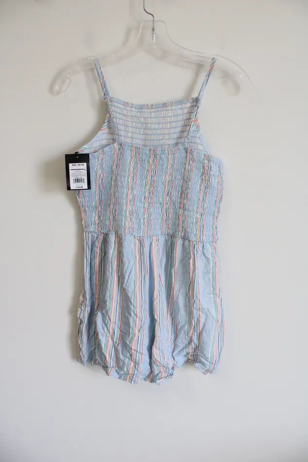 Art Class Rings NEW Art Class Smocked Blue Romper Youth XXL 1618