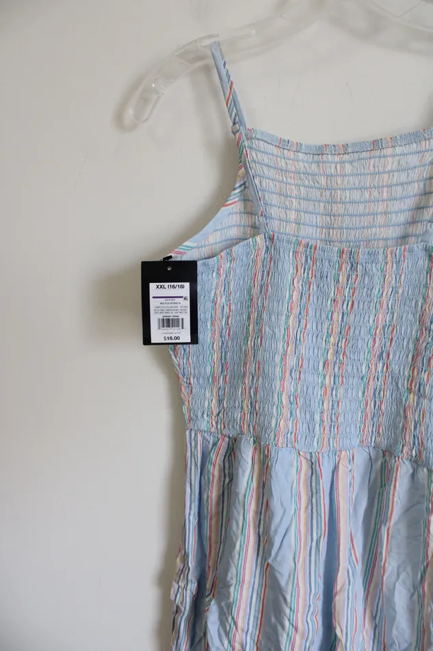 Art Class Rings NEW Art Class Smocked Blue Romper Youth XXL 1618