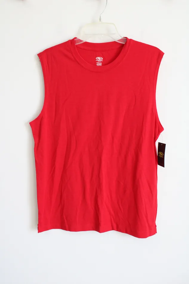 Athletic Works Earrings NEW Athletic Works Red Muscle Tank M