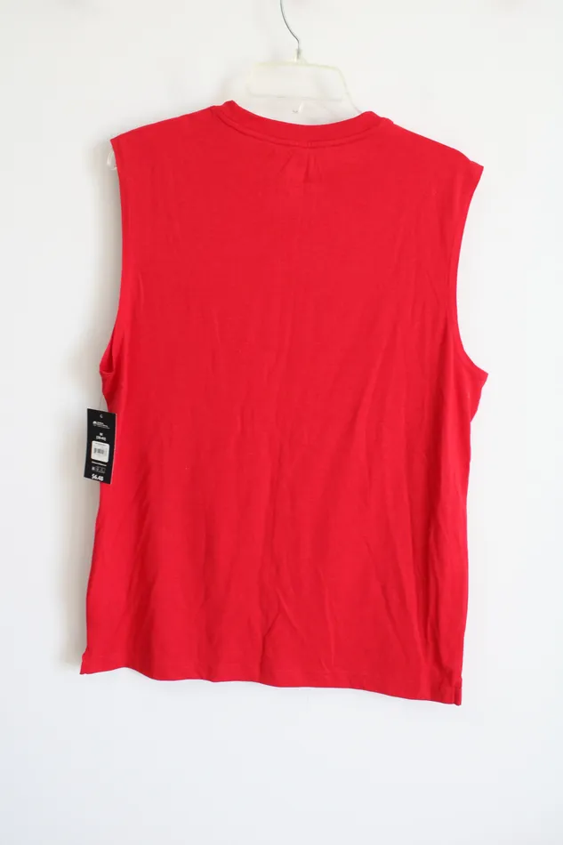 Athletic Works Earrings NEW Athletic Works Red Muscle Tank M